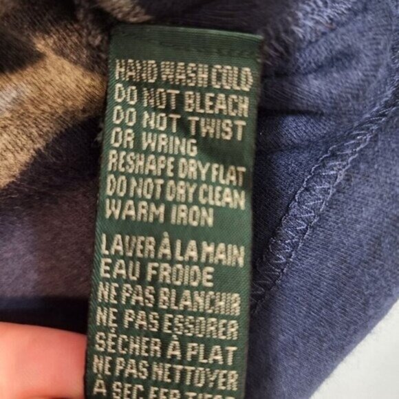 Lauren by Ralph Lauren size S Small women cotton turtleneck Embroidered logo - Picture 5 of 9